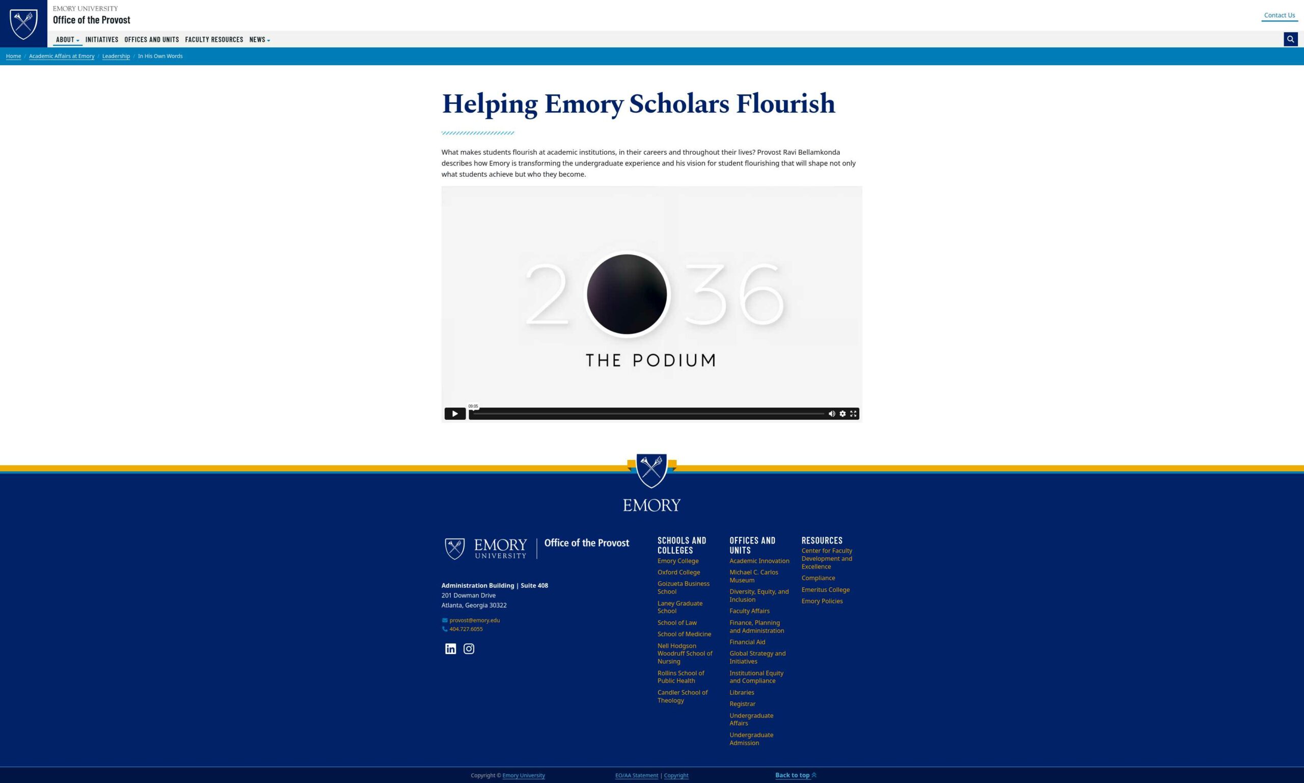 Helping Emory Scholars Flourish